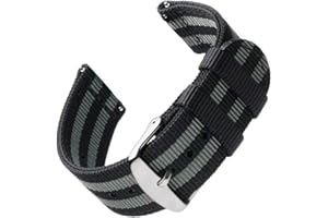Archer Watch Straps | Premium Cinturino di Nylon Ricambio Sgancio Rapido Cinghia Orologio per Donne e Uomini, Orologi e Smartwatch | Colori Assortiti, 18mm, 20mm, 22mm