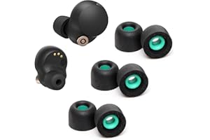 YIEJOYA Memory Foam Ear Buds für Sony WF-1000XM4, Ohrstöpsel Ersatz Sony Ear Piece Foam Tips für WF-1000XM4 Fit Charging Case (Matte Oberfläche, 3 Paar, M)