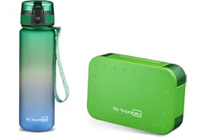 My Vesperbox - Mini Lite Set – Bento Box & Trinkflasche 500ml – Lunchbox mit variablen Fächern – Brotdose für Kinder – auslaufsicher, BPA-frei – ideal für Schule & Kindergarten