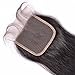 Sunwell Brazilian Virgin Lace Closure Human Hair Straight Free Part 4x4 Remy Lace Top Closure with Baby Hair Can be Bleached 130% Density Natural Color 8"
