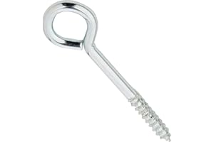 DIRECT HARDWARE Pack Of 20 Vine Eye Screw In 75Mm Bzp Zinc Plated Weatherproof Steel