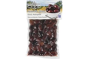 Candia Crop Kalamata Olives Noires Grec, Paquet de 5 x 200 g (Total: 1 Kg)