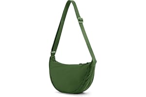 GSenhui Borsa a Tracolla da Donna a Mezza Luna, Hobo Bag Halfmoon Borsa a Tracolla da Donna,Tinta unita Piccola per Donne e Viaggi