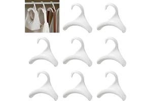 Regerly Crochet Sac à Main Penderie, 8 Pièces Support Rangement Sac à Main Accroche Sacs Crochet pour Ranger sur des Tringles à Vêtements Organiser Aussi les Sac a Main Écharpes Cravates