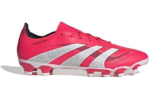 adidas Unisex - Vuxen PREDATOR LEAGUE Multi Ground Football boots, lucid red/ftwr white/core black, 47 1/3 EU