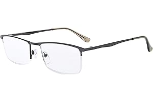 eyekepper Jakościowe okulary do czytania - Prostokąt kształt - Ultra cienka - Półokrągła metalowa oprawka