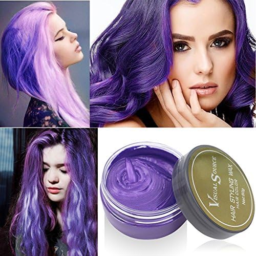 JUHON Colorful Hair Wax Professional Hair Wax Natural Matte Hairstyle Hair Dye Wax for Party Cosplay