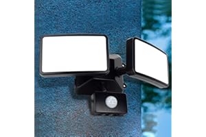 Depuley LED Motion Sensor Flood Light Outdoor-20W Pir Sensitive Security Lights Wall Fixture Lamps Waterproof Floodlight for Garage Yard Patio Pathway Porch Entryways-Daylight White