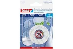Cinta doble cara tesa para colgar en azulejos y metal