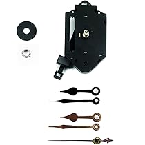 Meccanismo Orologio A Pendolo - Canotto 16mm, Lancette Nere | Kit Riparazione Fai Da Te - Foto 4