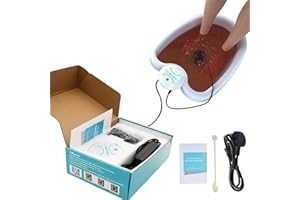 EASSL Ionic Foot Cleanse Ion Detox Machine de bain de pieds Détoxification Spa Ion Cleanse Chi Machine pour un usage domestique Salon de beauté Retrouvez santé et vitalité (bac non inclus)