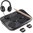 DD80 Portable Electric Drum Kit Set - Electronic Drums Pads with 7 Pads Pedals by Gear4music