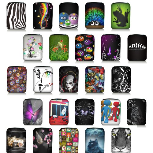 Luxburg® Design Tasche Hülle Sleeve Etui für eBook Reader und Tablet PC bis 7 Zoll, Motiv: Igel „undercover“ - 2