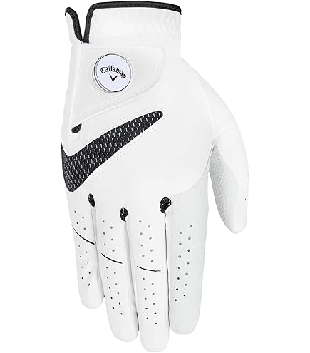 TaylorMade Stratus Tech Gant de golf (blanc, main gauche, M/L) blanc (taille M/L, porté à la main gauche
