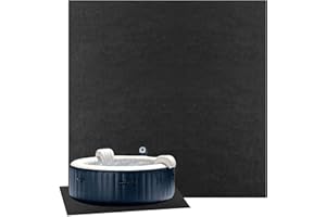 GIMOCOOL Hot Tub Mat, Swimming Pool Square Liner Pad for Above Ground Pools, Anti-Slip Water Absorb Felt Inflatable Tubs Floor Outdoor Party Summer Yoga BBQ, 72x 74inch, Dark Gray