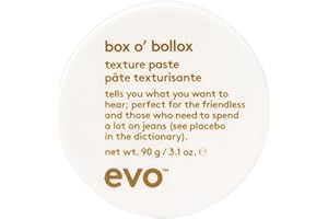 evo Box O' Bollox Texture Paste - Hair Styling Paste - Long-Lasting Hold with a Matte Finish & Anti Frizz