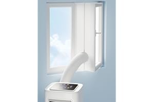 JYMIPA Fensterabdichtung für Mobile Klimageräte, Wäschetrockner, Ablufttrockner, Klimaanlage Fensterabdichtung Flügelfenster, Dachfenster, Kein Bohren, Hot Air Stop Flügelfenster, Dachfenster, Flügelfenster
