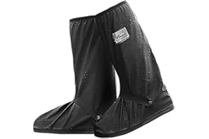 NATUCE Cubierta del Zapato Impermeable para Hombres Mujeres, Zapatos a Prueba de Agua Cubierta, Reutilizable Cubrecalzado con Suela Antideslizante, Galochas para Lluvia, Nieve y Fango