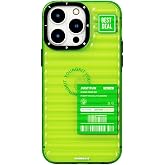 Youngkit iPhone 14 Pro Max Uyumlu Kılıf Şeffaf Renkli Tasarım YoungKit Fluorite Serisi Kapak; Yeşil