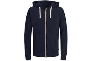 liaddkv Sudadera informal con cremallera y capucha para hombre, con costuras sólidas, color negro