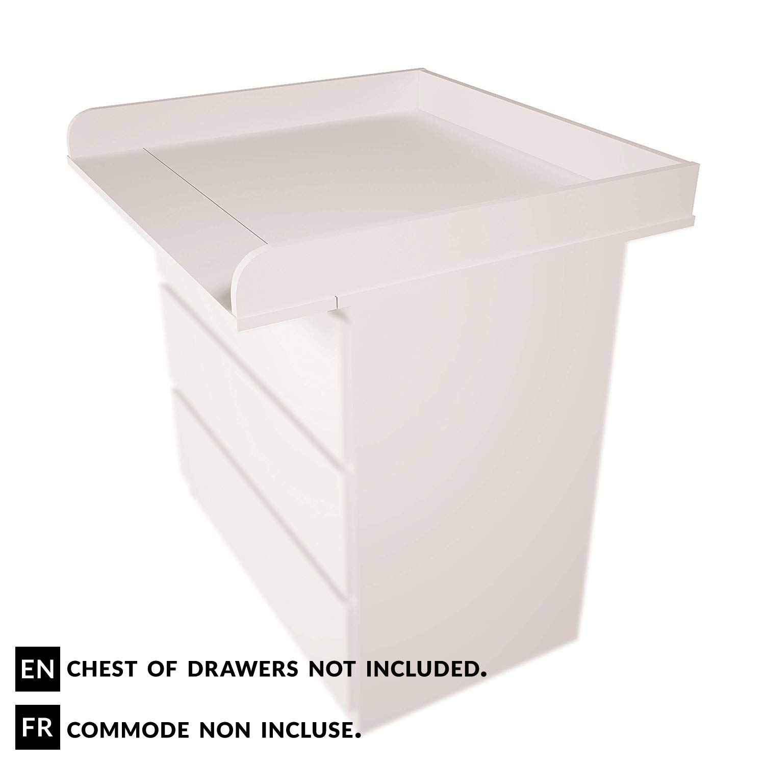 Polini Bambini Fasciatoio Per Comò Malm Ikea In Bianco 13539 Casame