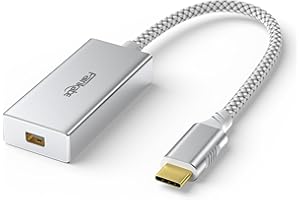 USB-C-auf-Mini-DisplayPort-Adapter 4K@60Hz, USB Typ C (Thunderbolt 3) auf Mini-DP-Adapter für iPhone 15, M1/M2 MacBook, MacBook Air/Pro 2016-2023, Galaxy S8-S23, Steam Deack und Rog Ally