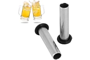 Duokon 2 Pezzi Tubo di Immersione per Gas, Tubo di Immersione del Gas in Acciaio Inossidabile, per Cornelius Corny Keg Tube Homebrew Draft Beer Brew Accessori