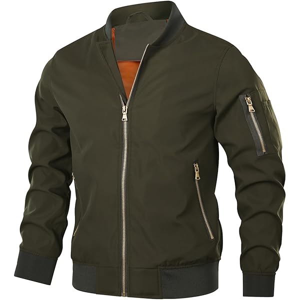 Winter Fliegerjacke Herren - Bomberjacke Mit Knöpfen Für Business & Freizeit