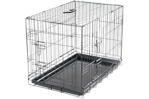VADIGRAN Cage métallique pliable Classic - 76 x 48 x 55 cm - Noir - Pour chien
