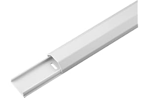 Goobay 90727 halvcirkelformad aluminiumkabelkanal, 33 mm, längd 1, 1 m