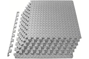 HCT STYLE Suelo de goma para gimnasio, de Eva, 30 cm x 30 cm x 10 mm, 24 unidades de 2,16 m² | Alfombra de gimnasio antideslizante, tatami gimnasio | fácil de limpiar y resistente