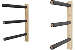 Northcore Surfing and Watersports Accessories - Triple Wooden Surfboard Rack - Wood - Arms are 52 cm