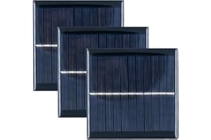Packung mit 3 ZONADAH 1W 5.5V Mini-Sonnenkollektoren, Teigladegerät, DIY Home, Science School Projekte, Camping, Angeln, Wandern Outdoor Garten Licht Ladewerkzeuge