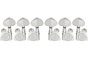 MUSICLILY Wilkinson WJN03 3L+3R E-Z-LOK Klucze Gitaryowe Tunery Kołki do Strojenia do Gitary Akustycznej Elektrycznej Epiphone Les Paul SG, Chrom