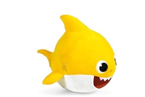 DE. CAR De.Car2-Pinkfong Peluche Lunghezza 30cm con Canzone Originale Baby Shark, 27574
