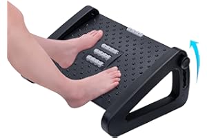 Poggiapiedi per scrivania regolabile, resistente ed ergonomico, allevia il dolore e fornisce supporto al corpo, effetto massa