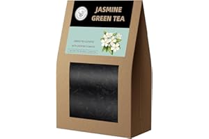 HANFANGLING Jasmine Green Tea,Natural Loose Leaf,Promotes Metabolism,Relieves Anxiety and Stress,Regulates Blood Sugar,Promotes Digestion,Refreshes the Mind and Freshens the Breath,Gift Tea