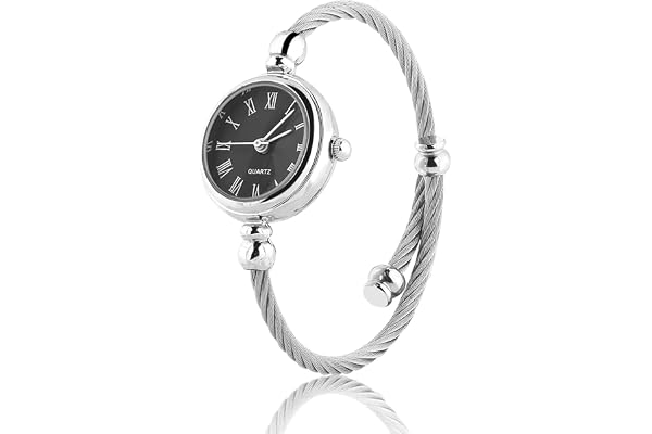 Kvinnors Kvartsklocka Analogt Armbandsur med Runda Legeringsremmar Öppen Design Elegant Damsmycken Present Passar för Vardagl