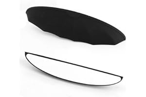 SINBANA 2pcs Car Rear View Camera Protection, Rainproof Silicone Rear View Backup Camera Cover Universal Protector Sticker for All Cars Easy Install Hard to Fall Off (Black)