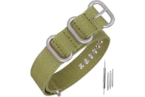 Niziruoup Correa de Reloj de Lona para Mujer Hombre 18mm 20mm 22mm 24mm 26mm, Correa de Tela para Reloj Inteligente Tejido Banda Canvas Balística Pulseira Reloje Deportivas de Repuesto