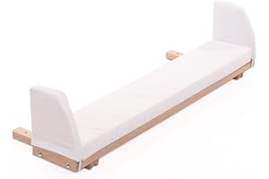 babybay Verlängerungsseite Natur unbehandelt inkl. Matratzenergänzung weiß passend für Modell Maxi, Boxspring und Comfort Plus