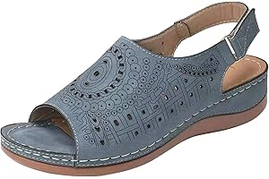 HAOLEI Sandale OrthopéDiques Femme Ete Pieds Sensibles Chaussures Larges Confortable Sandales à Bout Ouvert Randonnee Chaussures De Loisirs