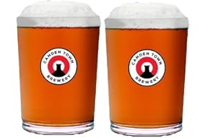 ROADLAMP Camden Town Brewery Jacks - Set di 2 bicchieri da birra da 1 pinta