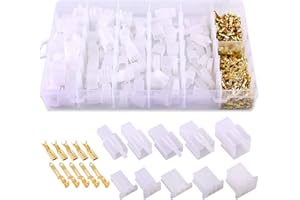 Swpeet Kit di connettori per cavi elettrici automobilistici da 2,8 mm, 580 pezzi, 2,8 mm, 2, 3, 4, 6, 9 pin, connettori per cavi elettrici per auto, terminali a crimpare