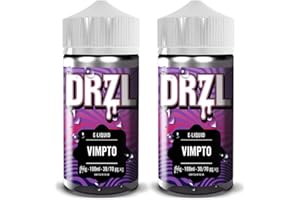 100ml Vape Juice | VMTO Vape Liquid | E Liquid | Suitable for Vape Kits | E Cig | 70/30 E Liquid with No Nicotine | Nicotine Free | E Juice | 0mg | Short Fill (by DRZL E Liquid) (Twin Pack)