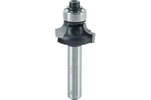 ENT EUROPEAN NORM TOOLS ENT 14286 Fresa ad arrotondamento, gambo (S) 8 mm, diametro (D) 22,7 mm, NL 9,5 mm, R 5 mm, SL 32 mm, con cuscinetto a sfere