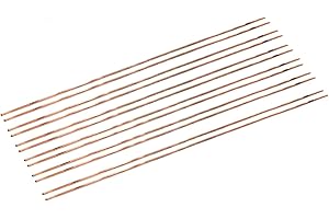 Ruimou 12Pcs Phosphor Copper Flat Brazing Rod(P:6.6%~7.4%) for Refrigerators,Air Conditioners,Motor Instruments,Copper Pipe Welding