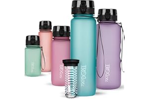 720°DGREE Botella de agua uberBottle – 500ml, 500 ml, 0.5l | Novedosa botella deportiva | Sin BPA | Ideal para niños, fitness, deportes, fútbol, guardería, escuela, pequeños, antigoteo