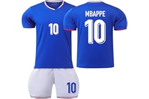 GENERIC Maillot de Foot Enfant Adulte Ensemble Personnalisé Maillot PSG Domicile/Extérieur Soccer Jersey No.7/No.10/No.30 Vêtements De Football Survetement D'Entraînement Et Short Avec Chaussettes
