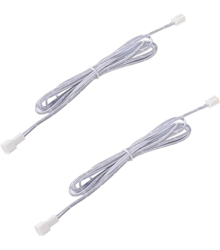 10 LED da 3 mm, 5 Volt, luce bianca fredda (6000 K); con cavo di collegamento da 20 cm e